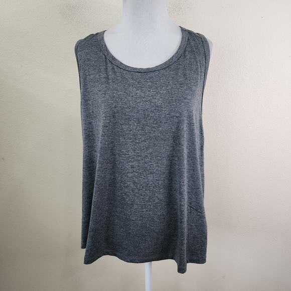 New FABLETICS Blake Loose Fit Tank Size 4X Grey Sleeveless Relaxed Shirt - Picture 1 of 7